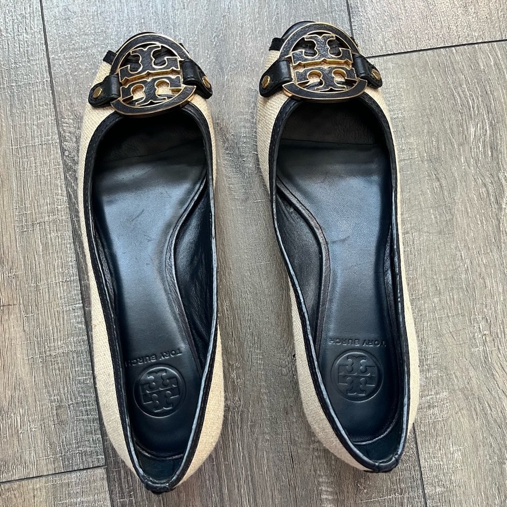 Tory Birch OpenToe wedge slides size 9.5